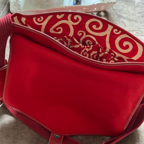 NWOT Isabella Fiore Red Diaper Bag - Picture 14 of 16